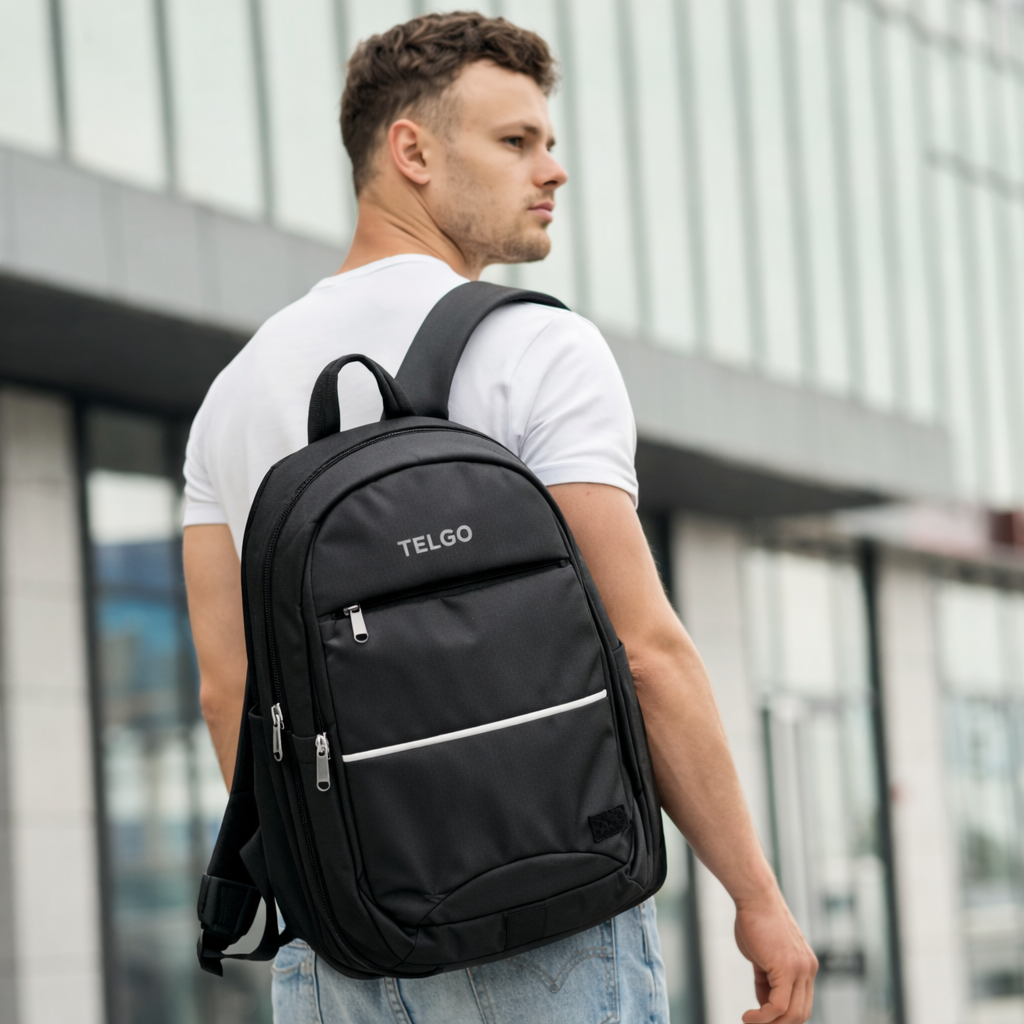 TELGO Multipurpose Black Laptop Backpack