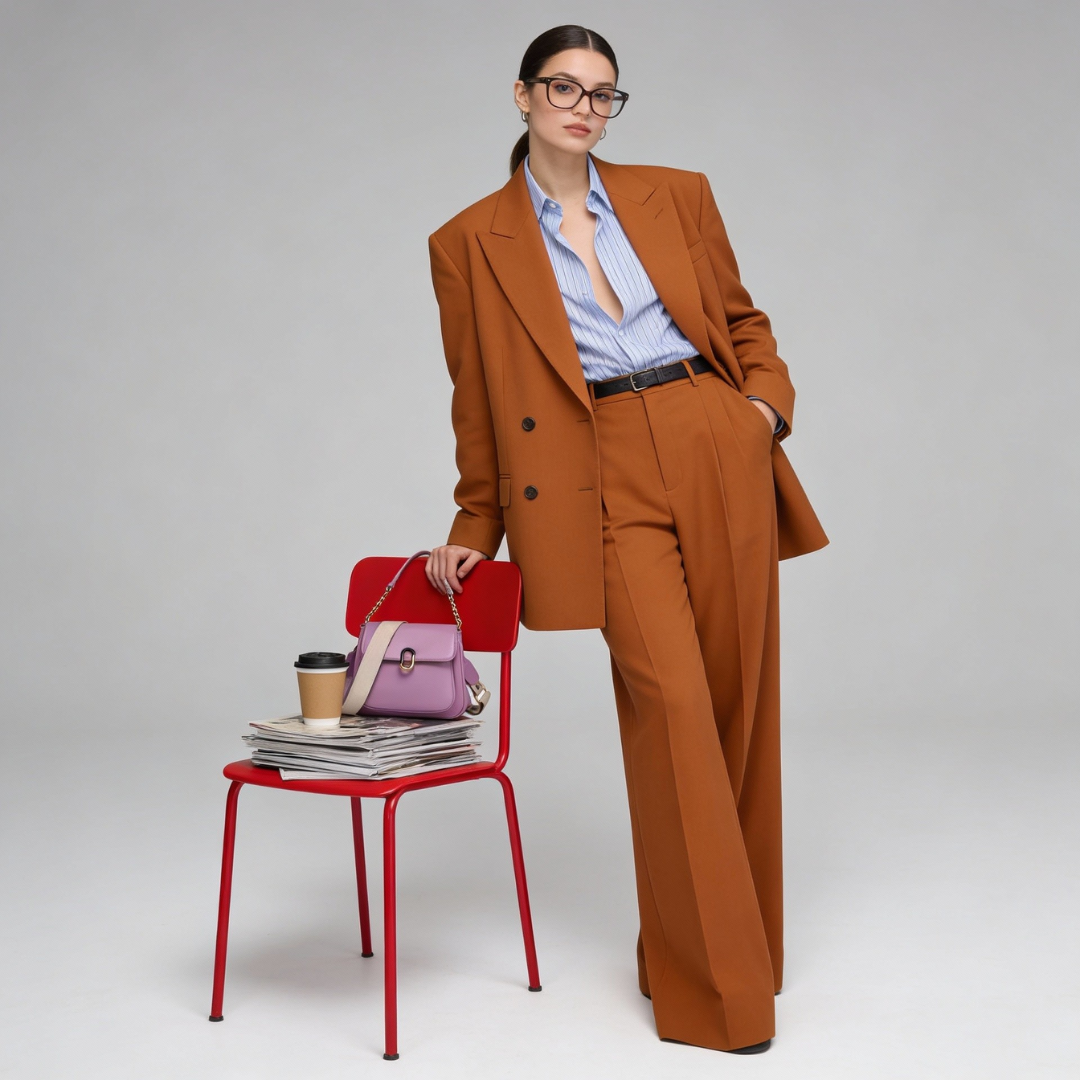 EMPORIO Purple SHOULDER BAG