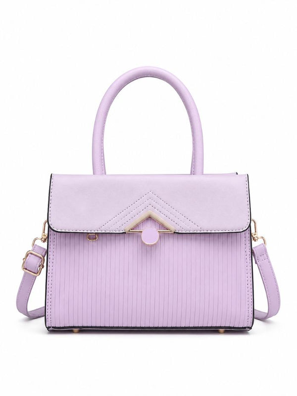 Premium Purple Women Handbag with Adjustable Sling Strap