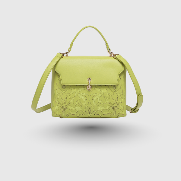EMPORIO MESSENGER B PARROT GREEN HANDBAG