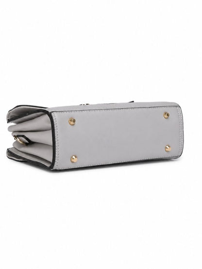 Premium Grey Women Handbag with Adjustable Sling Strap