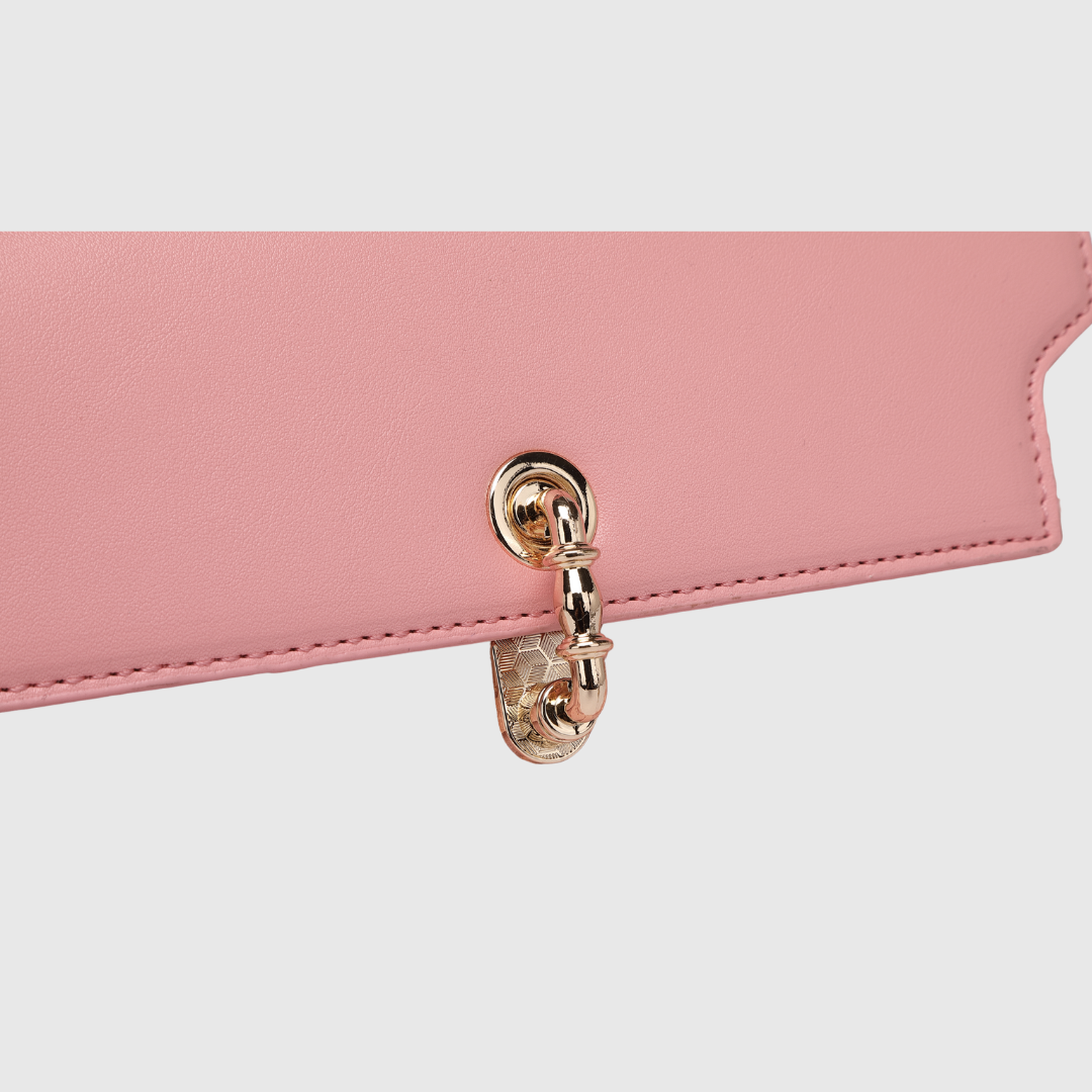 EMPORIO EMBOSSED MESSENGER Pink HANDBAG