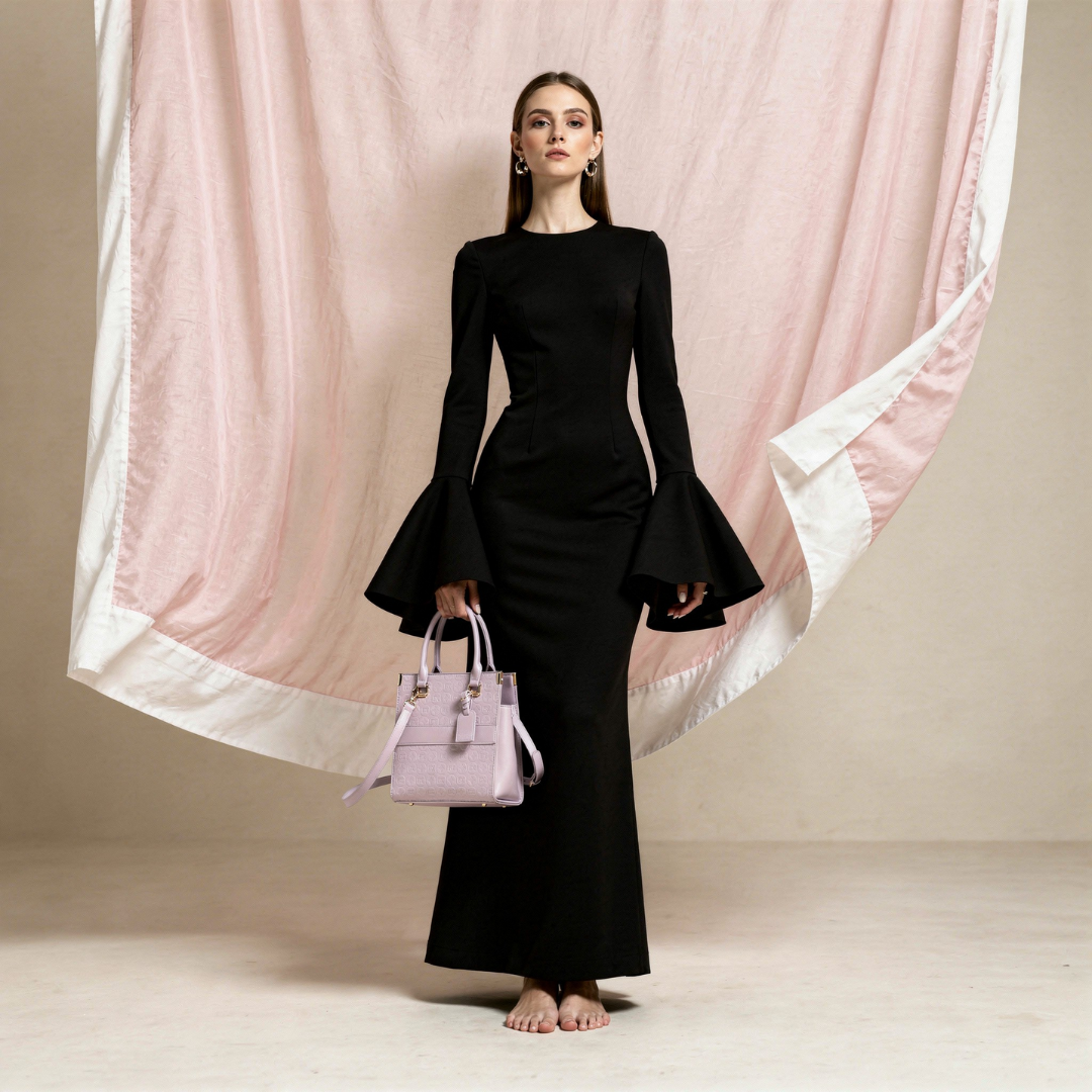 EMPORIO LARGE Purple TOTE BAG