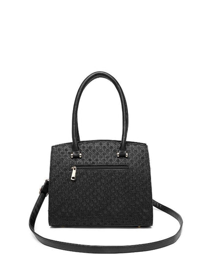 Premium Black Women Handbag with Adjustable Sling Strap