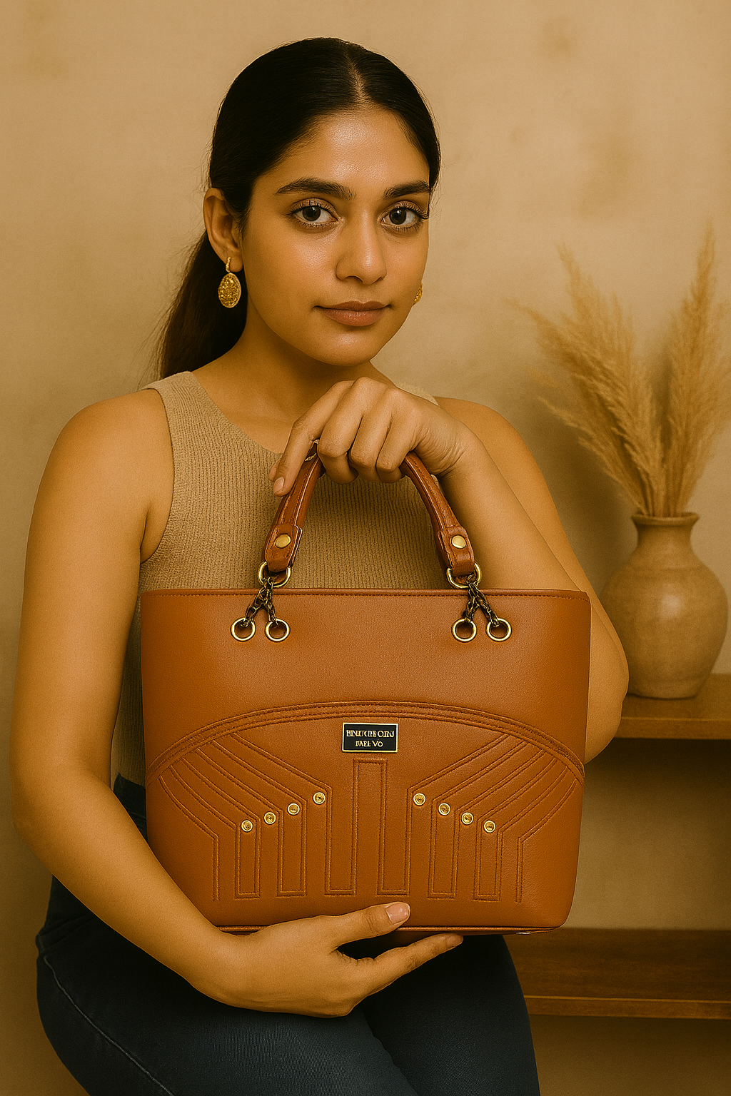 Noir Luxe Tote Bag