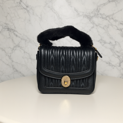 Ivory Elegance Quilted Handbag