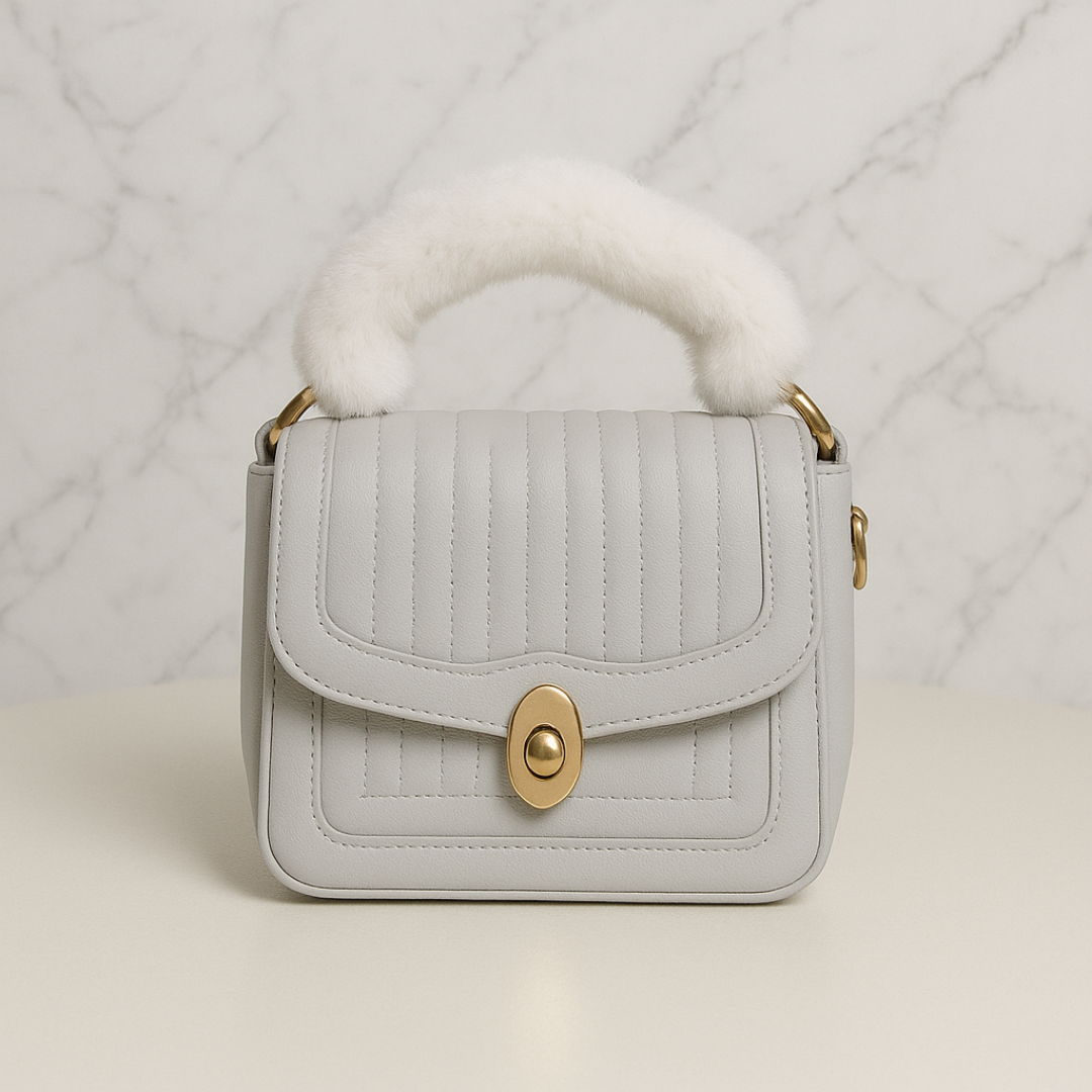 Noir Quilted Mini Handbag For Women