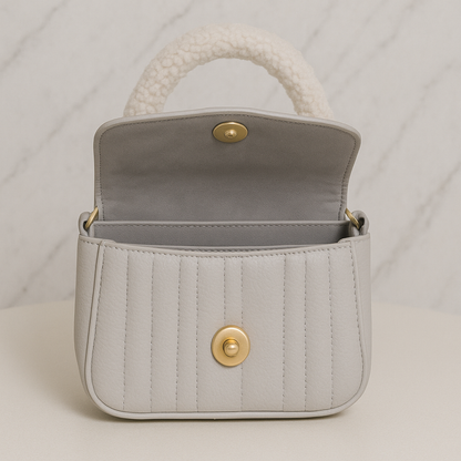 Noir Quilted Mini Handbag For Women