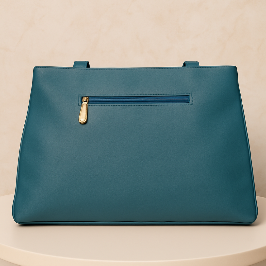 Blush Structured Tote Handbag For Women
