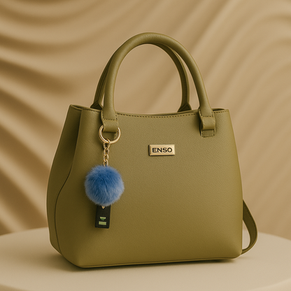 Mocha Charm Structured Tote handbag For Women