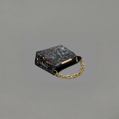 Black Holographic Chain Handbag